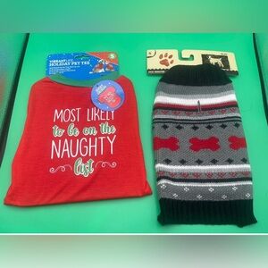 Vibrant Red and Green Pet Apparel